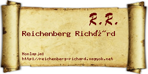 Reichenberg Richárd névjegykártya