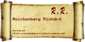Reichenberg Richárd névjegykártya