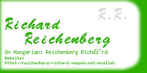 richard reichenberg business card